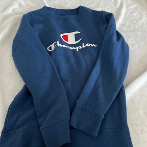 Kids Champion Crew Neck in Blue